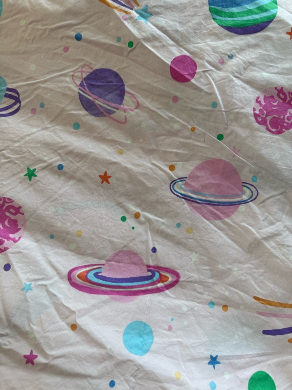 Pottery Barn Kids Pastel Space & Hearts Duvet Cover - Picture 2 of 4